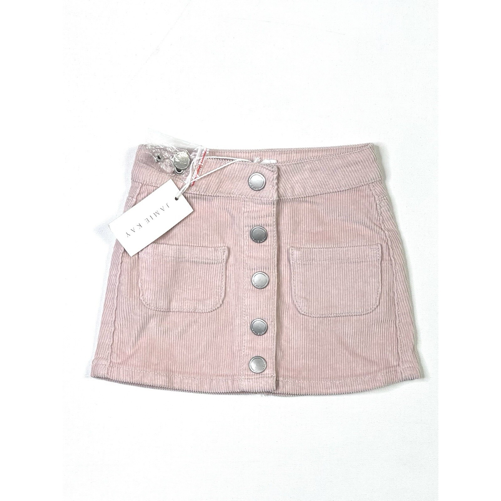 Jaime Kay Skirt Girls 2y New W/ Tags Corduroy Button Pink